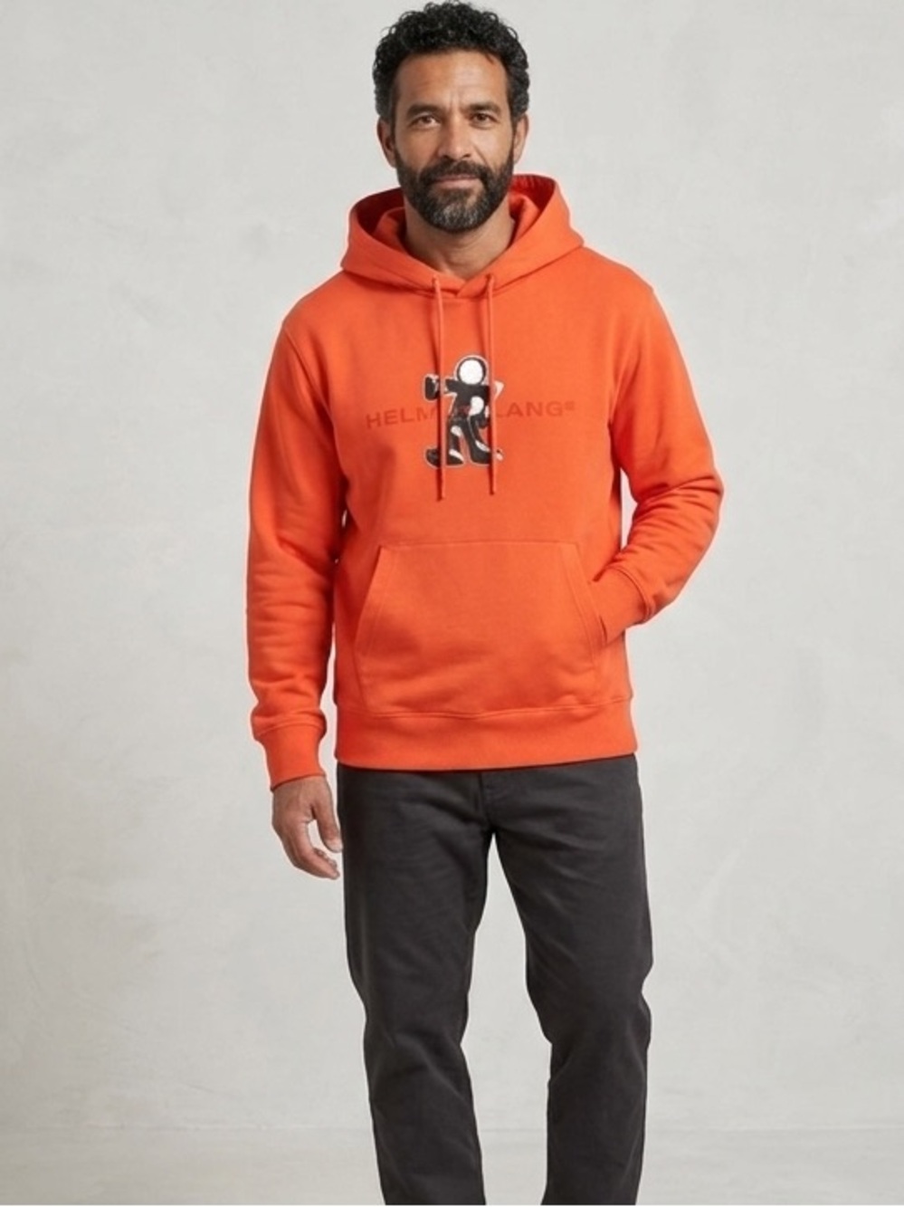 Helmut Lang Vibrant Orange Sweatshirt -USA XL